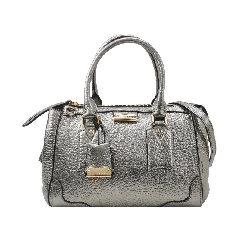 Burberry 牛皮純色字母Logo單肩包-0