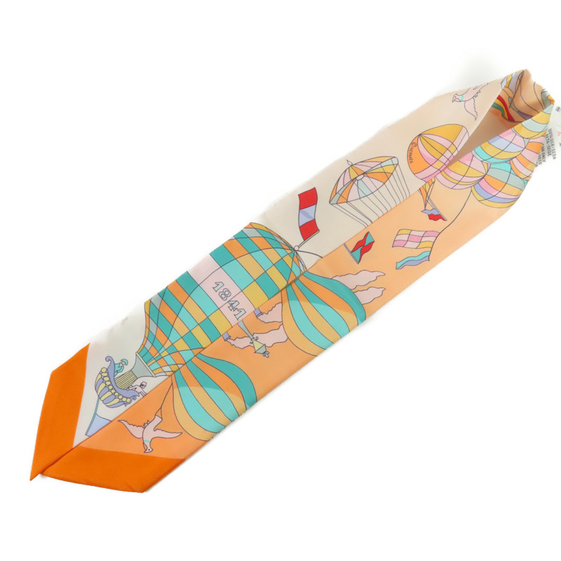 HERMES 絲質Twilly絲巾-4