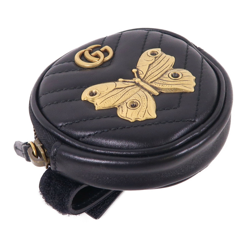 GUCCI 羊皮皮革Coin Case金扣零錢包-2