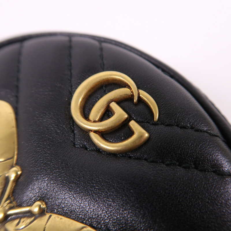 GUCCI 羊皮皮革Coin Case金扣零錢包-8