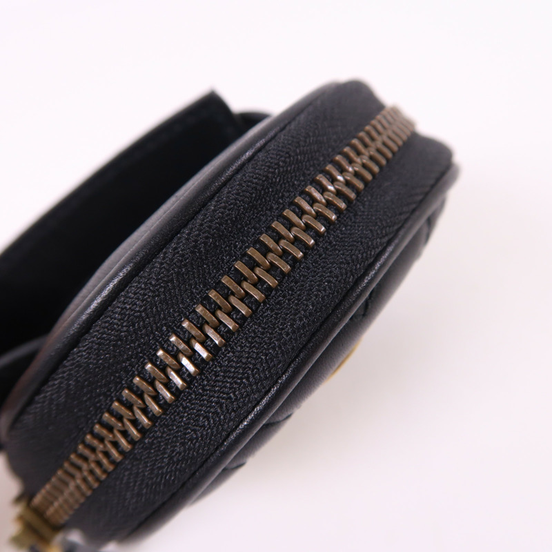 GUCCI 羊皮皮革Coin Case金扣零錢包-14