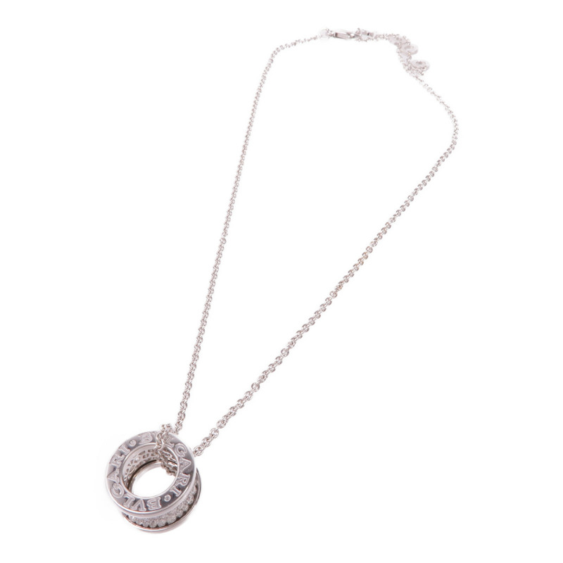 BVLGARI 18K白金B-zero1 Diamond Necklace項鍊-2