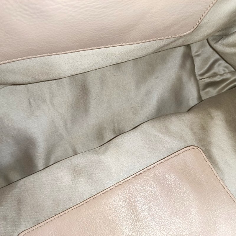 Miu Miu Crystal 裸粉色羊皮绗縫手提包肩背包 銀色五金 可拆卸肩帶-12