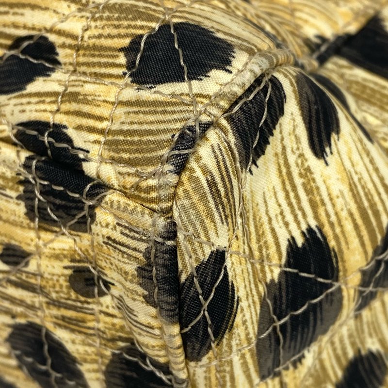 ☆ Christian Dior 迪奧 Beige Nylon Leopard Lady 2Way Bag 米色尼龍豹紋兩用袋 - 257021599-12