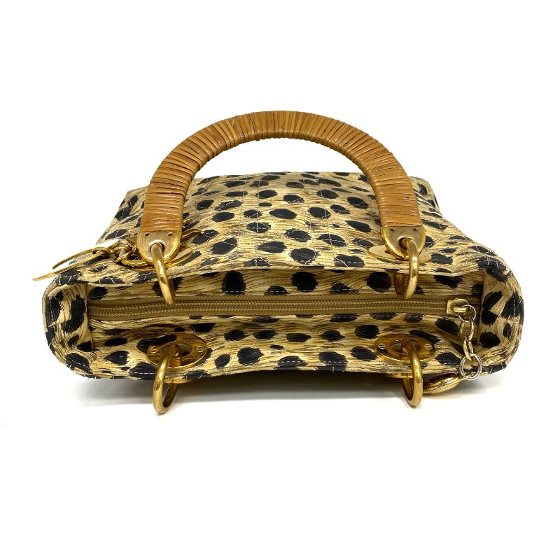 ☆ Christian Dior 迪奧 Beige Nylon Leopard Lady 2Way Bag 米色尼龍豹紋兩用袋 - 257021599-15
