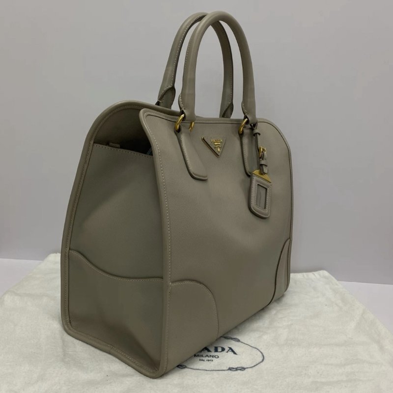 PRADA 中古十字牛皮手提肩背斜背包 32.5*29.5*16 98新配件塵袋保卡-1