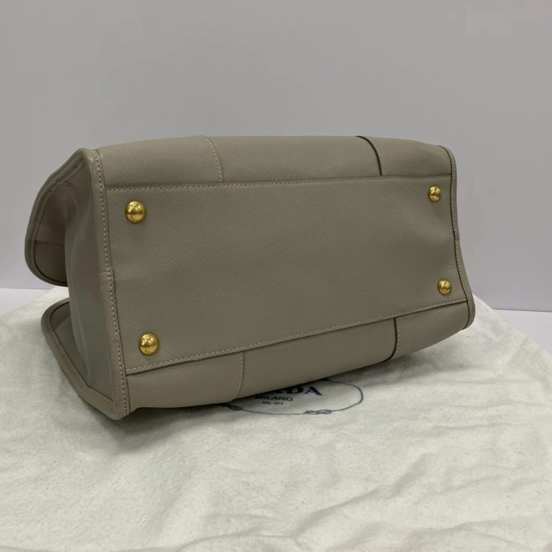 PRADA 中古十字牛皮手提肩背斜背包 32.5*29.5*16 98新配件塵袋保卡-2