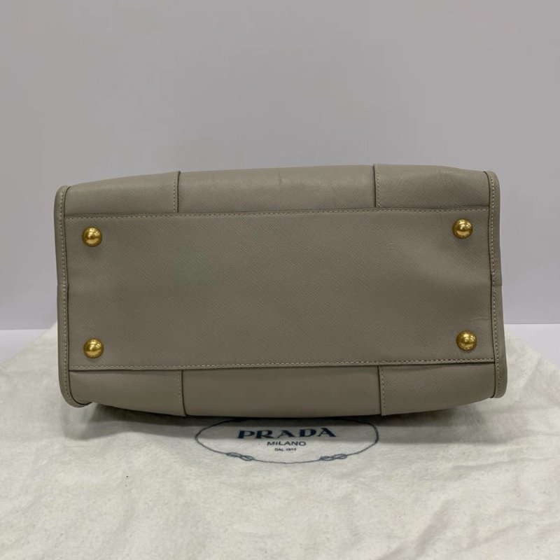 PRADA 中古十字牛皮手提肩背斜背包 32.5*29.5*16 98新配件塵袋保卡-3