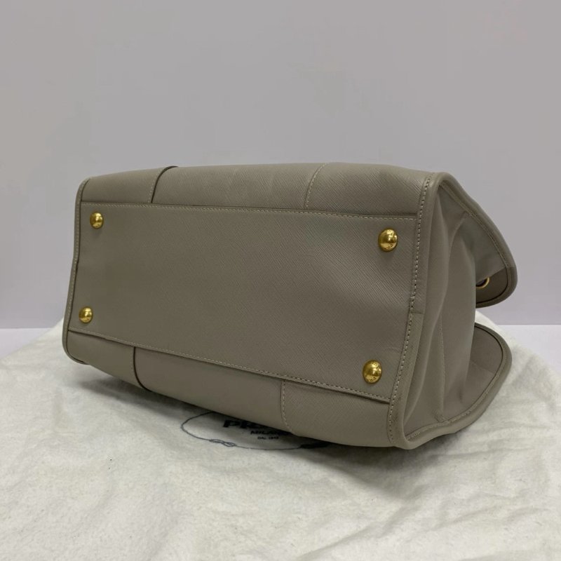 PRADA 中古十字牛皮手提肩背斜背包 32.5*29.5*16 98新配件塵袋保卡-4