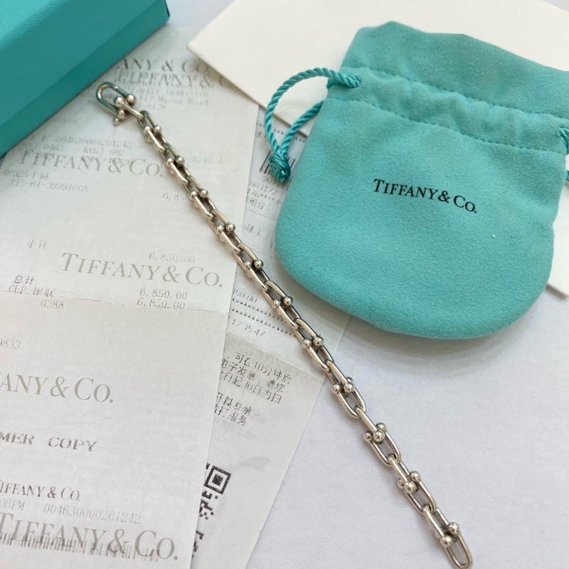 Tiffany hardwear系列925纯銀手鍊 鏈長17.5cm 全套-1