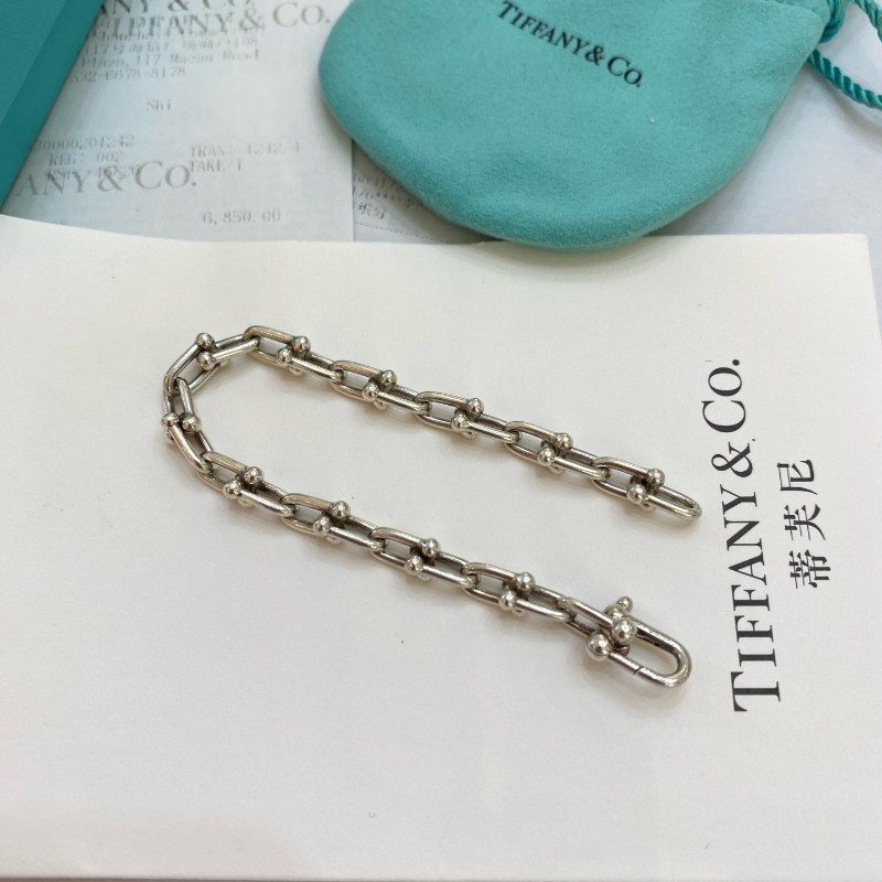 Tiffany hardwear系列925纯銀手鍊 鏈長17.5cm 全套-2