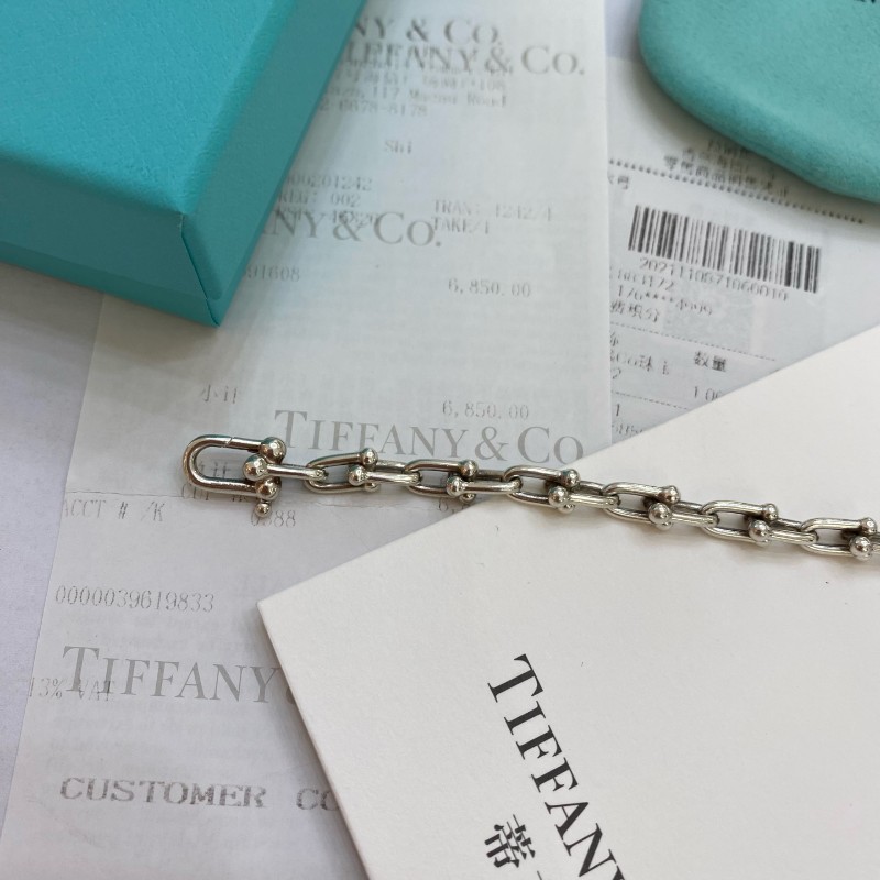 Tiffany hardwear系列925纯銀手鍊 鏈長17.5cm 全套-4