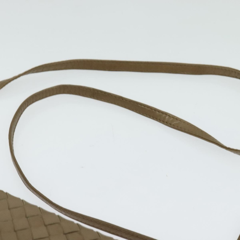 【日本直送】BOTTEGA VENETA INTRECCIATO 皮革肩背包 米色 金色 正品 bs29313-7