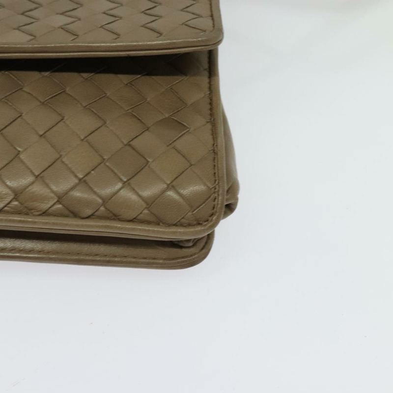 【日本直送】BOTTEGA VENETA INTRECCIATO 皮革肩背包 米色 金色 正品 bs29313-13