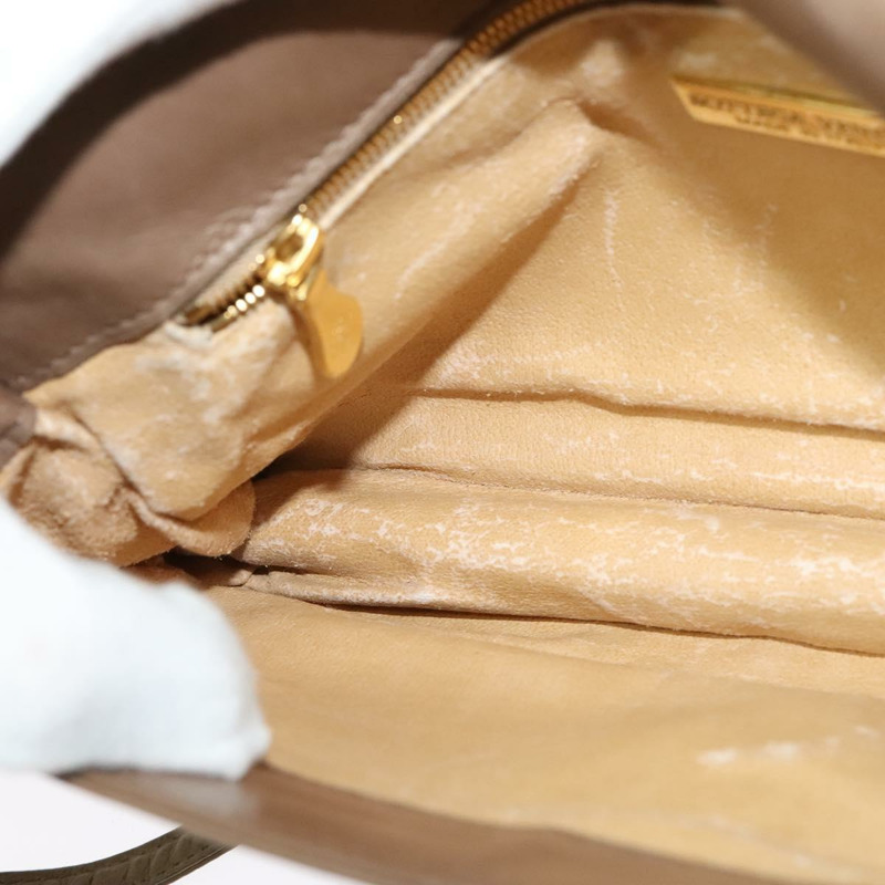 【日本直送】BOTTEGA VENETA INTRECCIATO 皮革肩背包 米色 金色 正品 bs29313-18