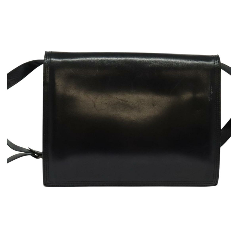 【日本直送】SAINT LAURENT 黑色金色皮革肩背包 正品 bs29361-1