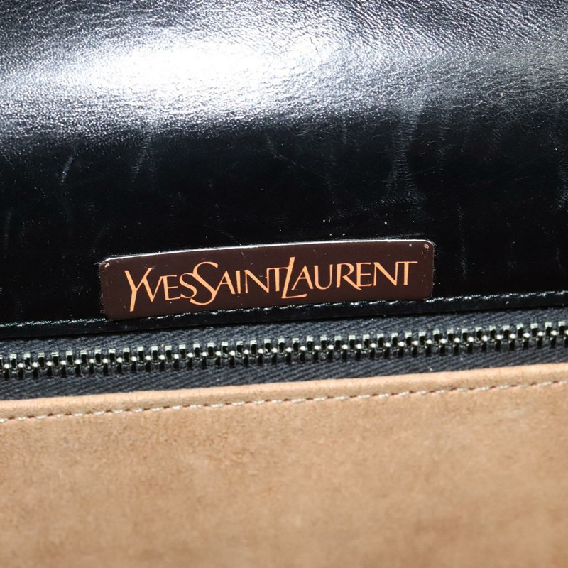 【日本直送】SAINT LAURENT 黑色金色皮革肩背包 正品 bs29361-16