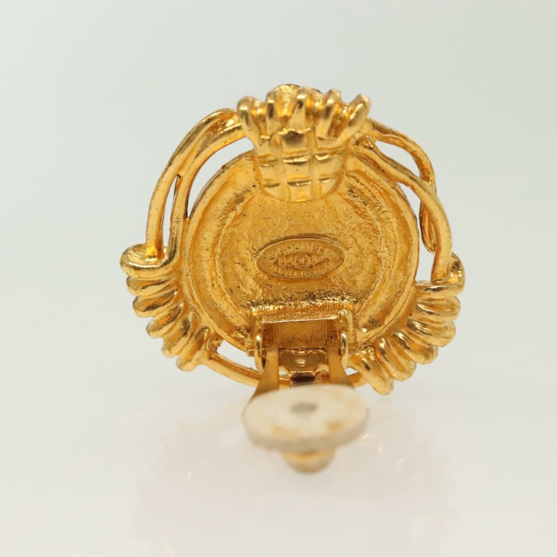 【日本直送】香奈兒耳環 金屬 金 CC Auth bs29251-5