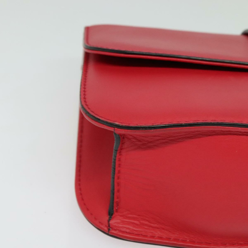 【日本直送】VALENTINO 鉚釘鏈條單肩包 皮革 粉紅色 金飾 正品 bs29260-8