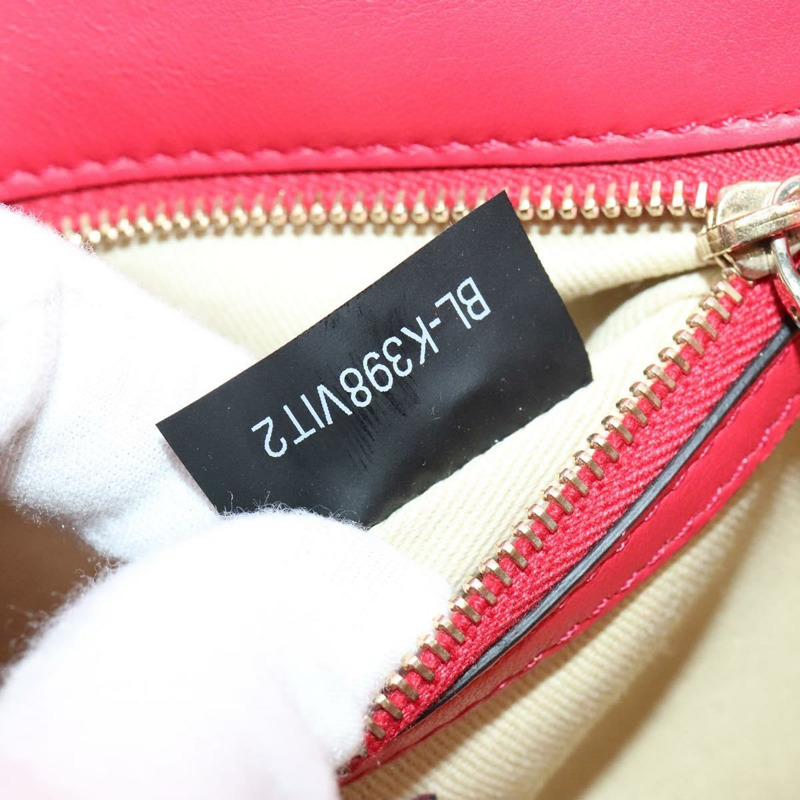 【日本直送】VALENTINO 鉚釘鏈條單肩包 皮革 粉紅色 金飾 正品 bs29260-11