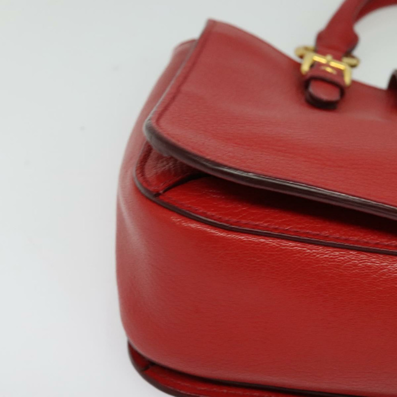 【日本直送】Miu Miu 手提包 皮革 紅色 金色 正品 bs29282-7