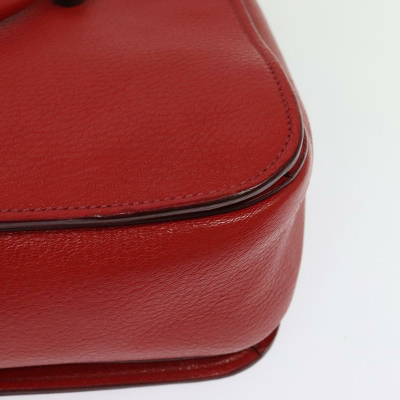 【日本直送】Miu Miu 手提包 皮革 紅色 金色 正品 bs29282-16