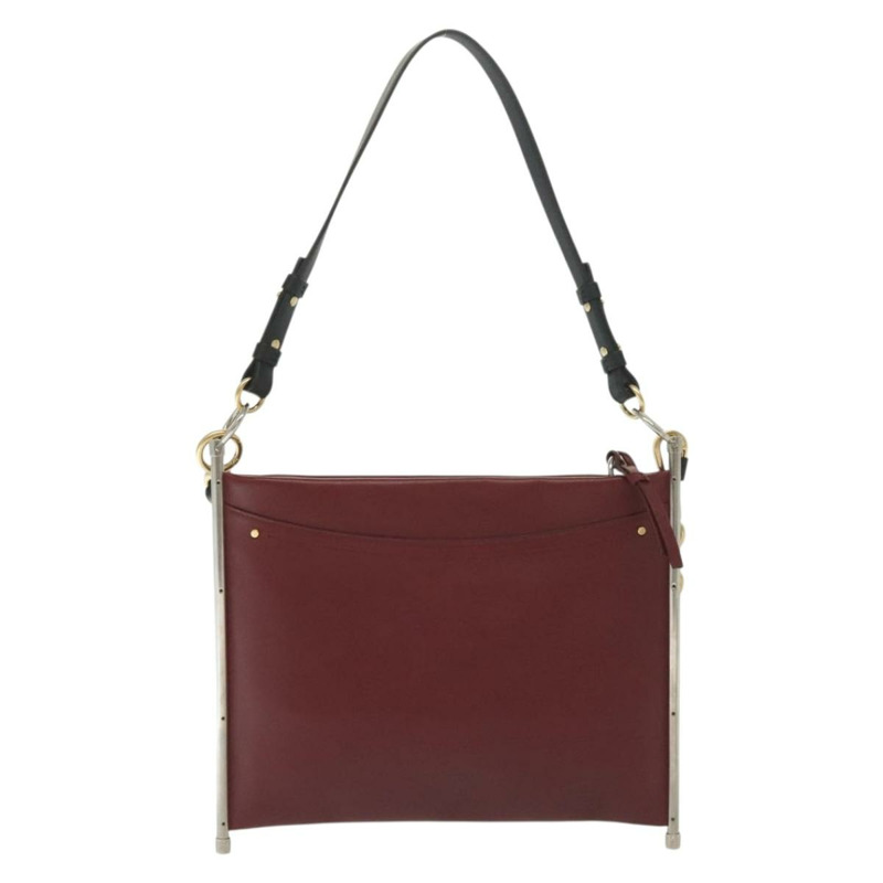 【日本直送】Chloe 皮革雙肩包 波爾多紅 金 銀色 正品 bs29200-1