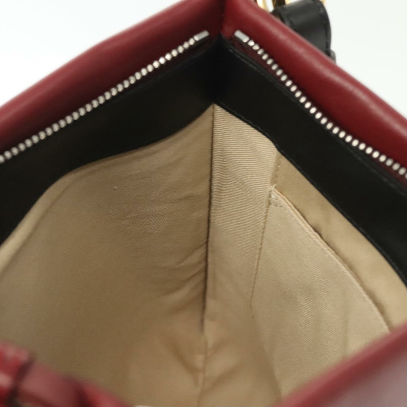 【日本直送】Chloe 皮革雙肩包 波爾多紅 金 銀色 正品 bs29200-20