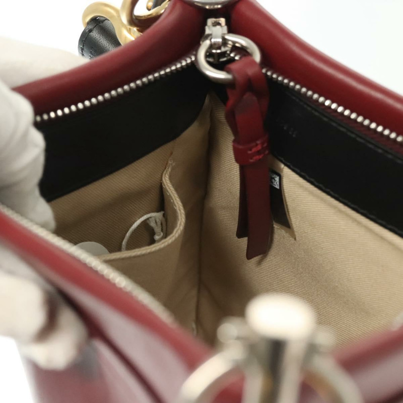 【日本直送】Chloe 皮革雙肩包 波爾多紅 金 銀色 正品 bs29200-21