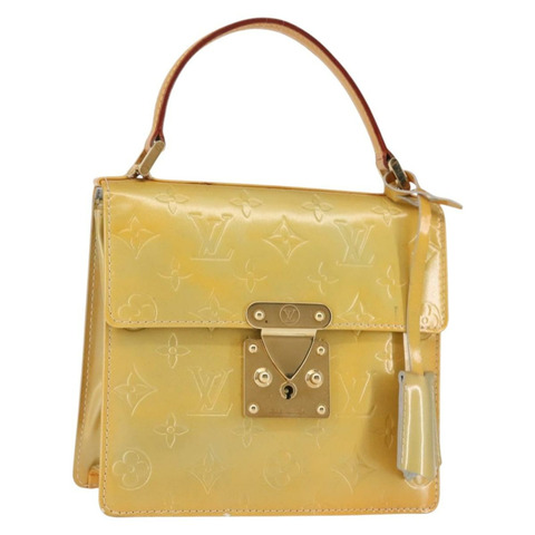 路易威登 Monogram Vernis Spring Street 手提包 灰色 M91029 LV 正品 142730