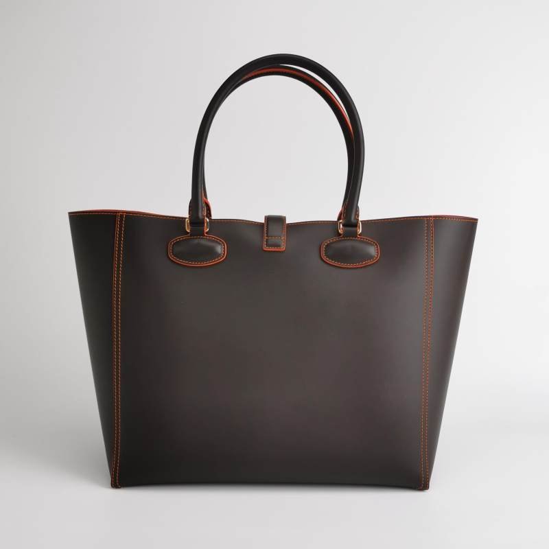 Loewe Leo牛皮鏤空Logo子母包手提包-5