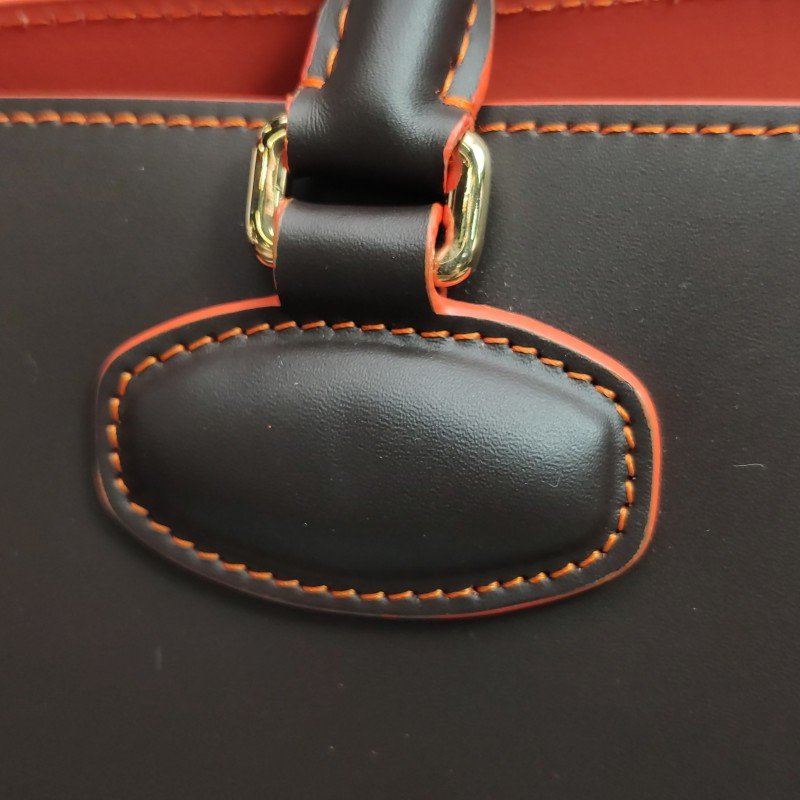 Loewe Leo牛皮鏤空Logo子母包手提包-16