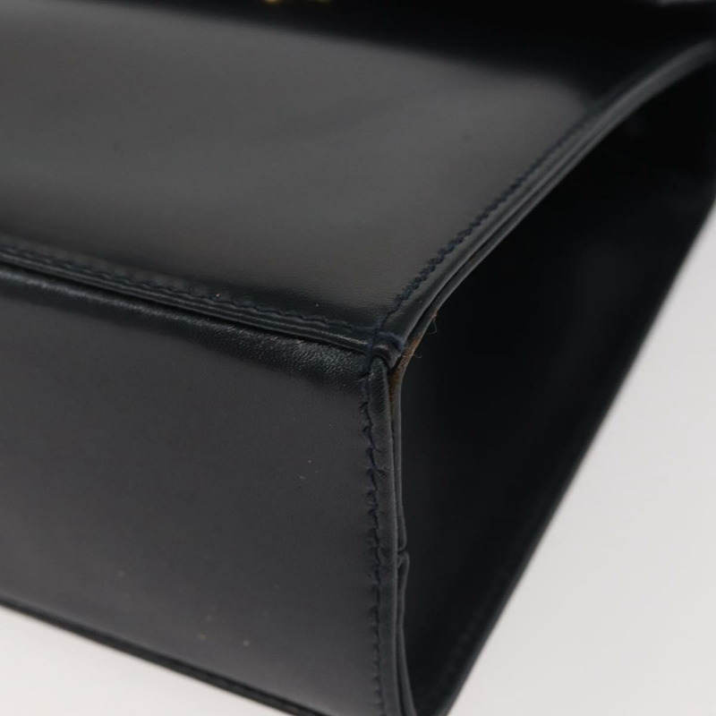 【日本直送】Salvatore Ferragamo Vala 手提包 皮革 海軍藍 金色 正品 142756-14