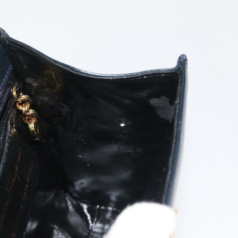 【日本直送】Salvatore Ferragamo Vala 手提包 皮革 海軍藍 金色 正品 142756-17