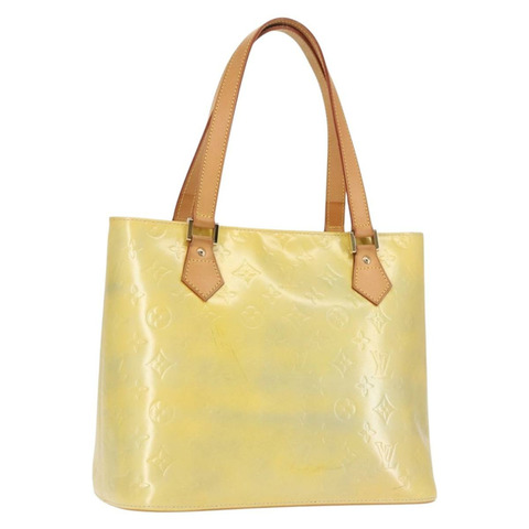 路易威登 Monogram Vernis Houston 手提包 灰色 M91053 LV 正品 142613