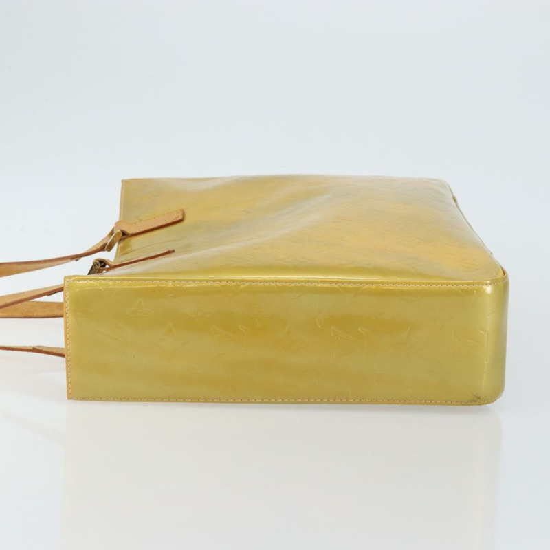 【日本直送】路易威登 Monogram Vernis Columbus 灰色手提包 M91028 LV Auth 142612-3