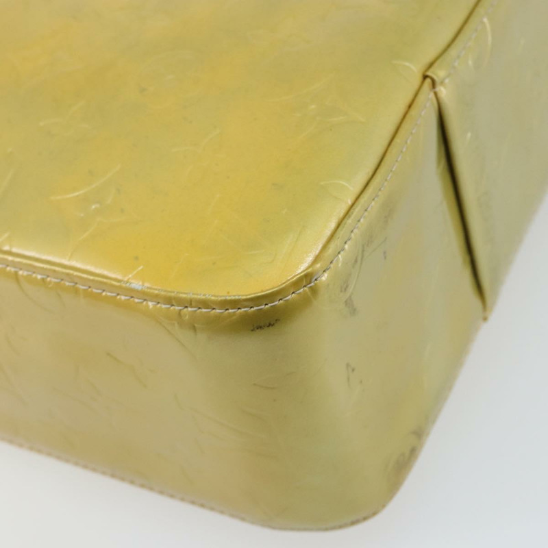 【日本直送】路易威登 Monogram Vernis Columbus 灰色手提包 M91028 LV Auth 142612-7