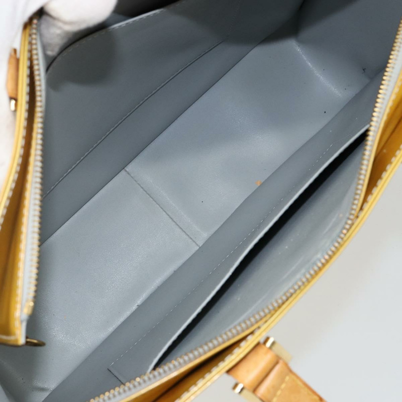 【日本直送】路易威登 Monogram Vernis Columbus 灰色手提包 M91028 LV Auth 142612-10