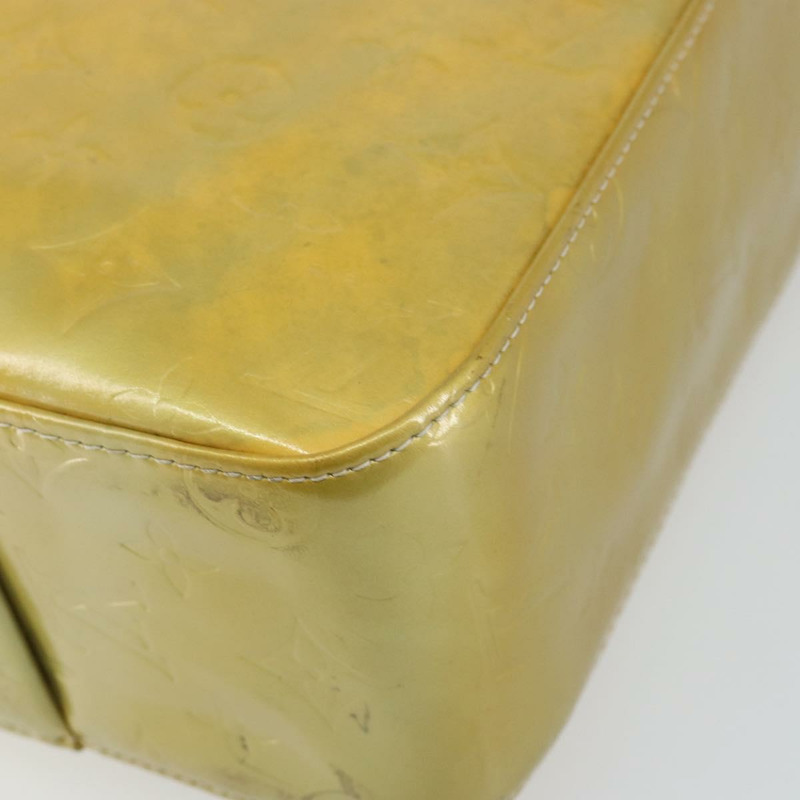 【日本直送】路易威登 Monogram Vernis Columbus 灰色手提包 M91028 LV Auth 142612-14