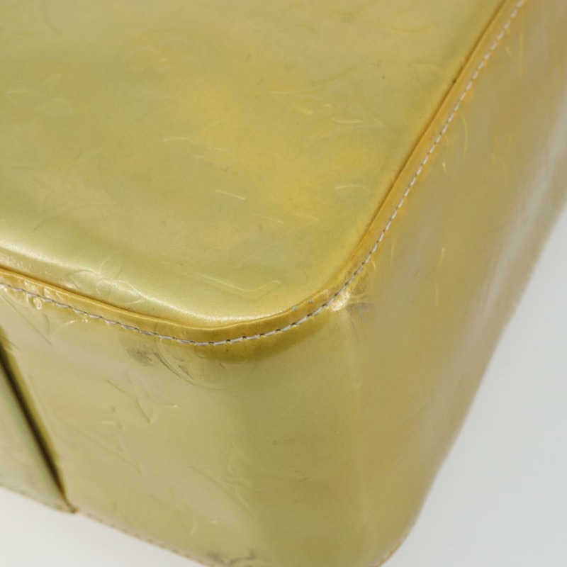 【日本直送】路易威登 Monogram Vernis Columbus 灰色手提包 M91028 LV Auth 142612-16