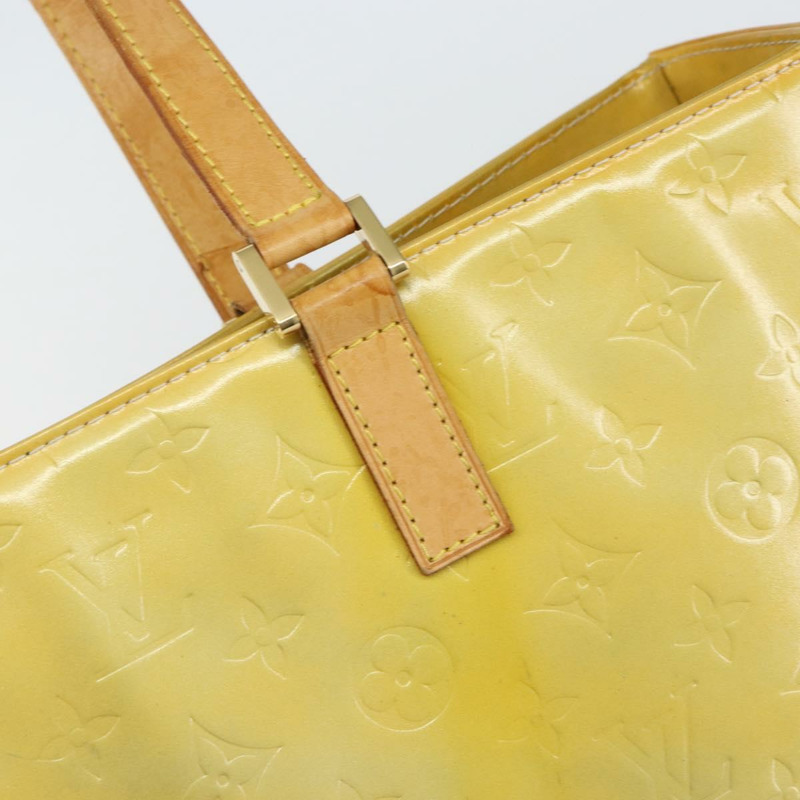 【日本直送】路易威登 Monogram Vernis Columbus 灰色手提包 M91028 LV Auth 142612-17