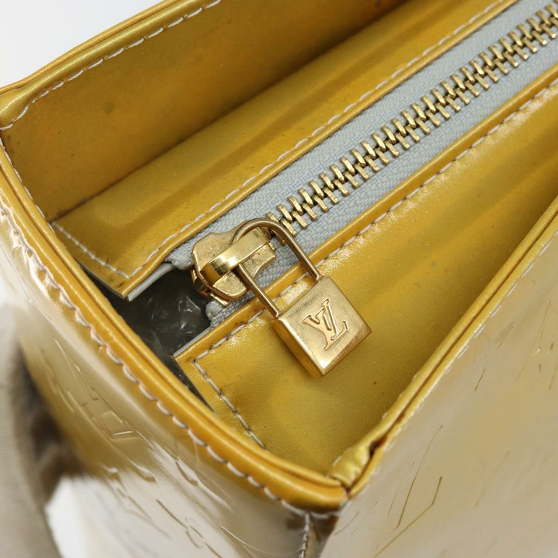 【日本直送】路易威登 Monogram Vernis Columbus 灰色手提包 M91028 LV Auth 142612-18