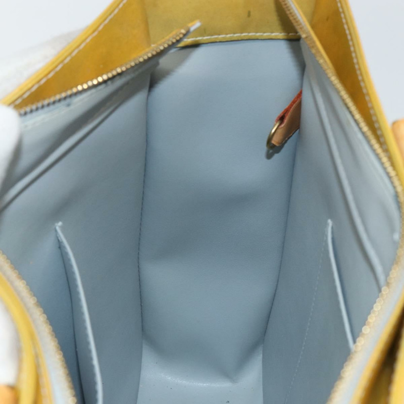 【日本直送】路易威登 Monogram Vernis Columbus 灰色手提包 M91028 LV Auth 142612-21