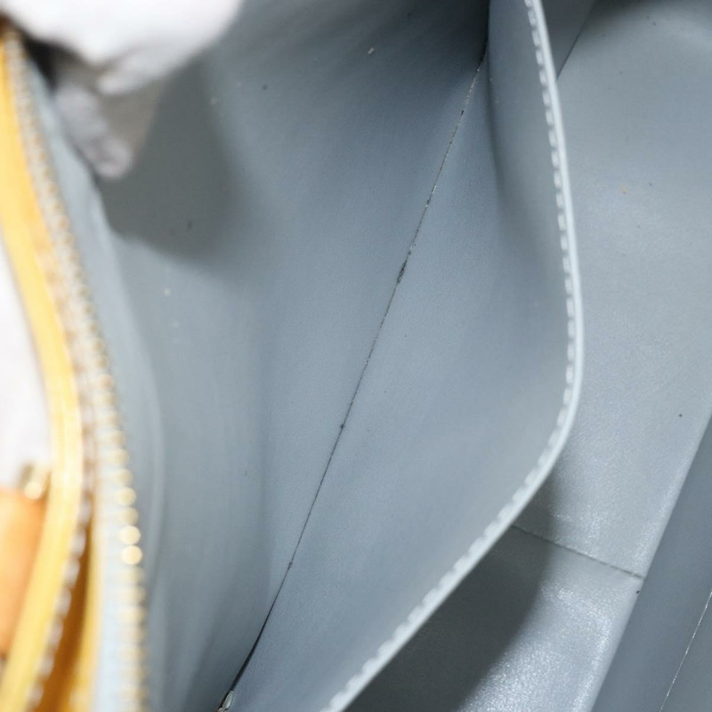 【日本直送】路易威登 Monogram Vernis Columbus 灰色手提包 M91028 LV Auth 142612-23