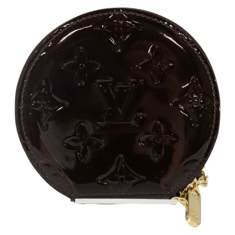 【日本直送】路易威登 Vernis Porte Monnaie 淡褐色零錢包 Amarante M91386 正品 142760-1