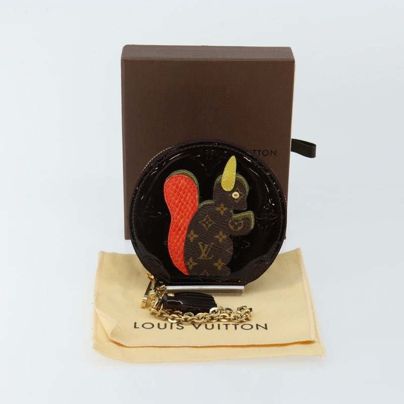 【日本直送】路易威登 Vernis Porte Monnaie 淡褐色零錢包 Amarante M91386 正品 142760-11