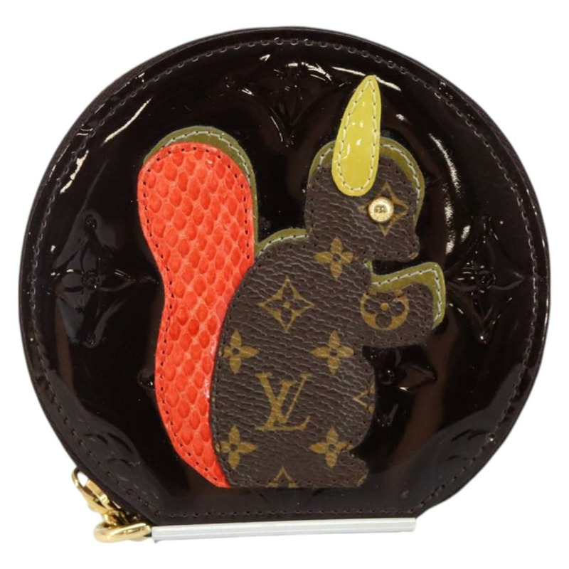 【日本直送】路易威登 Vernis Porte Monnaie 淡褐色零錢包 Amarante M91386 正品 142760-12