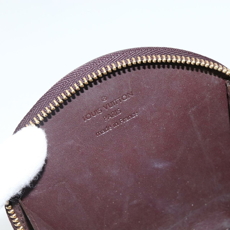【日本直送】路易威登 Vernis Porte Monnaie 淡褐色零錢包 Amarante M91386 正品 142760-16