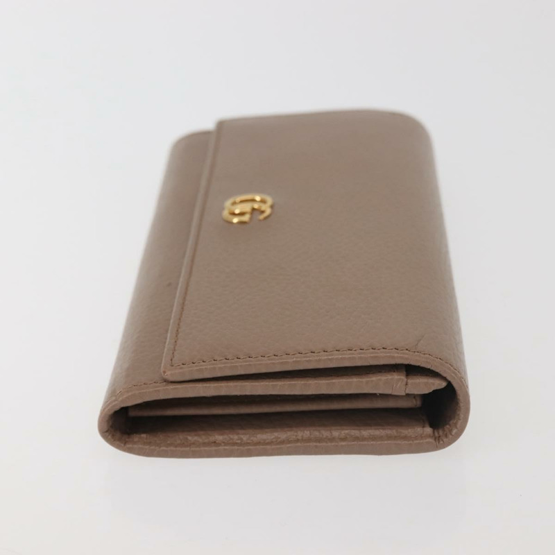 【日本直送】GUCCI GG Marmont 長版皮夾 皮革 淺棕色 456116 正品 142697-3