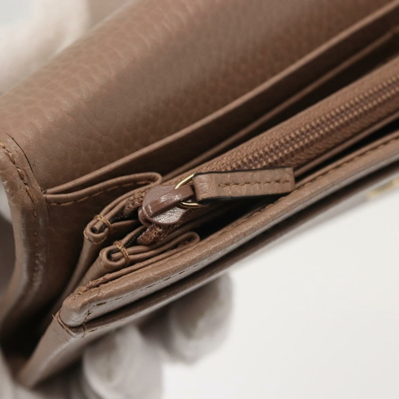 【日本直送】GUCCI GG Marmont 長版皮夾 皮革 淺棕色 456116 正品 142697-8